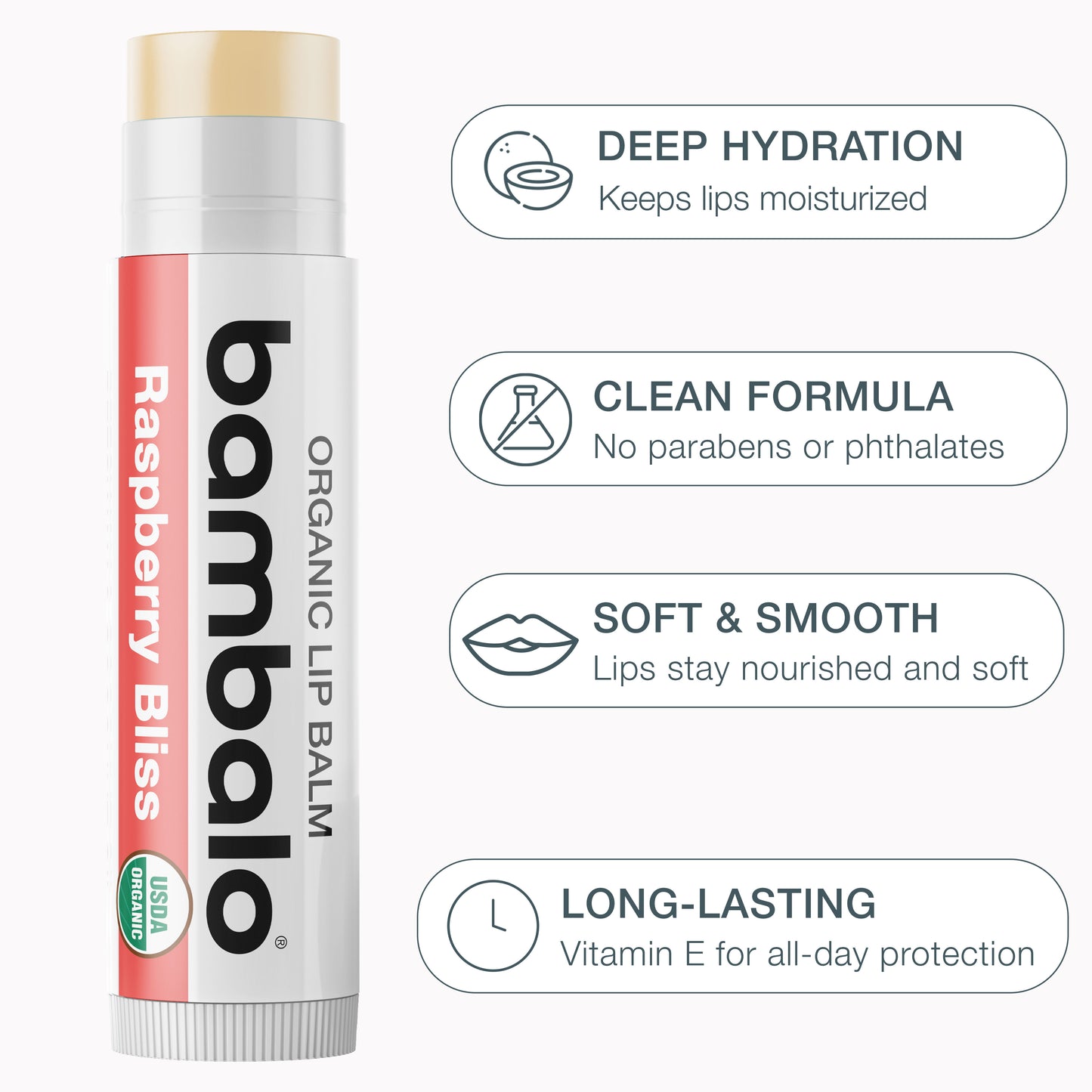 Bambalo USDA Organic 4-Pack Lip Balm Set